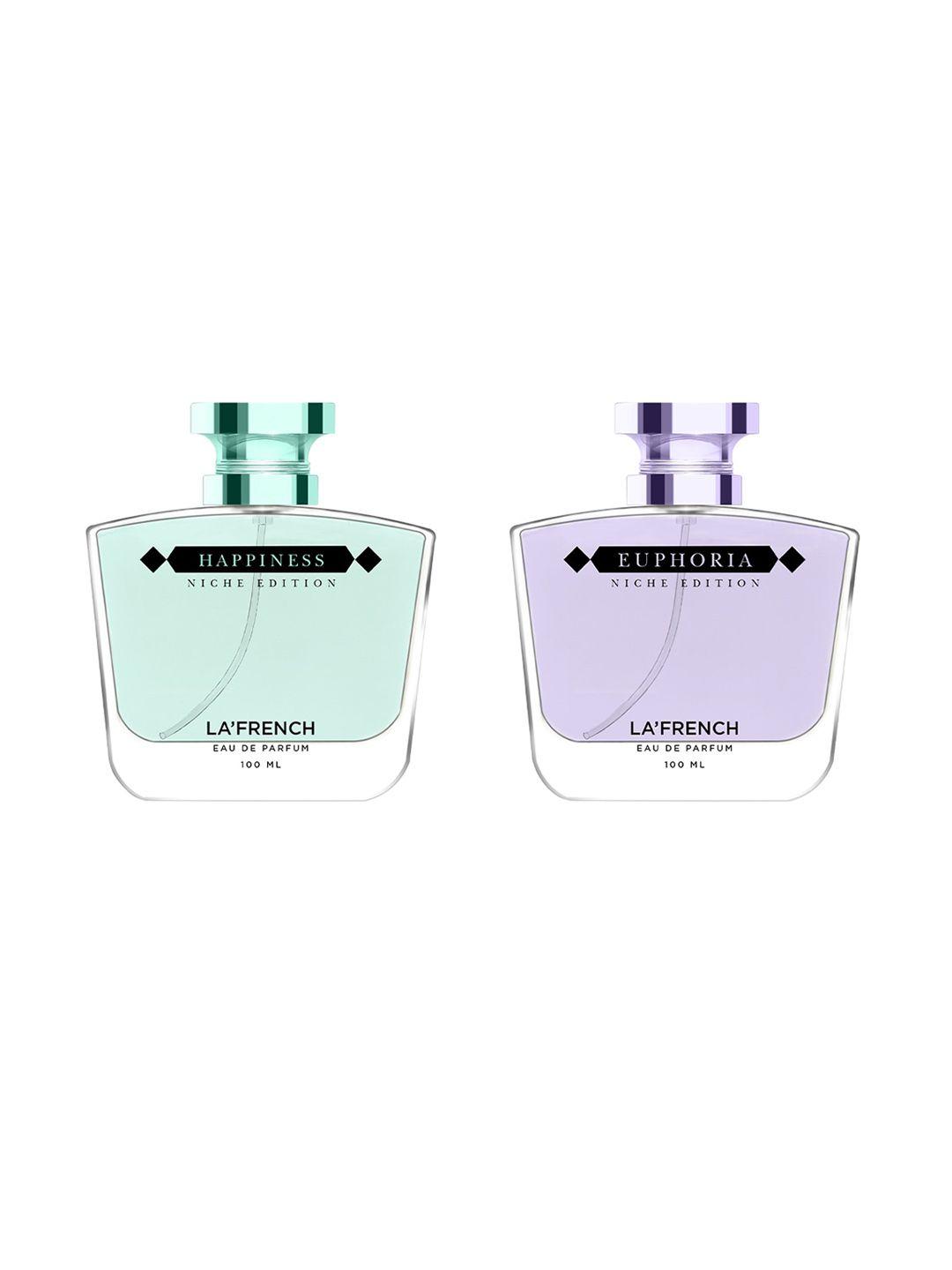 la french happiness & euphoria 2-pcs long lasting eau de parfum - 100ml each