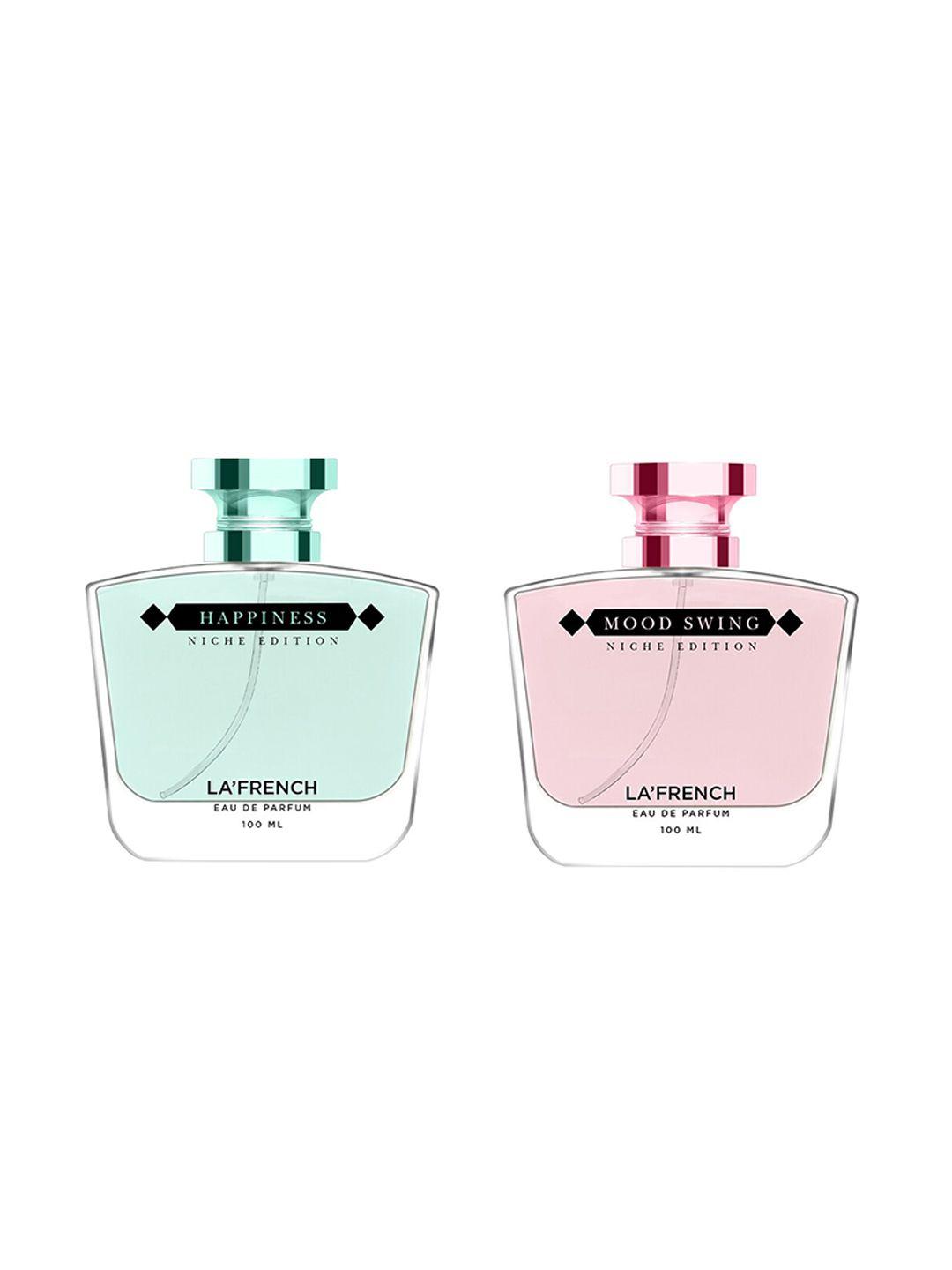 la french happiness & mood swing 2pcs long lasting eau de parfum - 100ml each