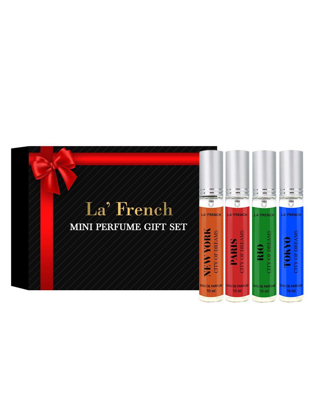 la french mini perfume gift set - rio, new york, tokyo, paris - 10ml each