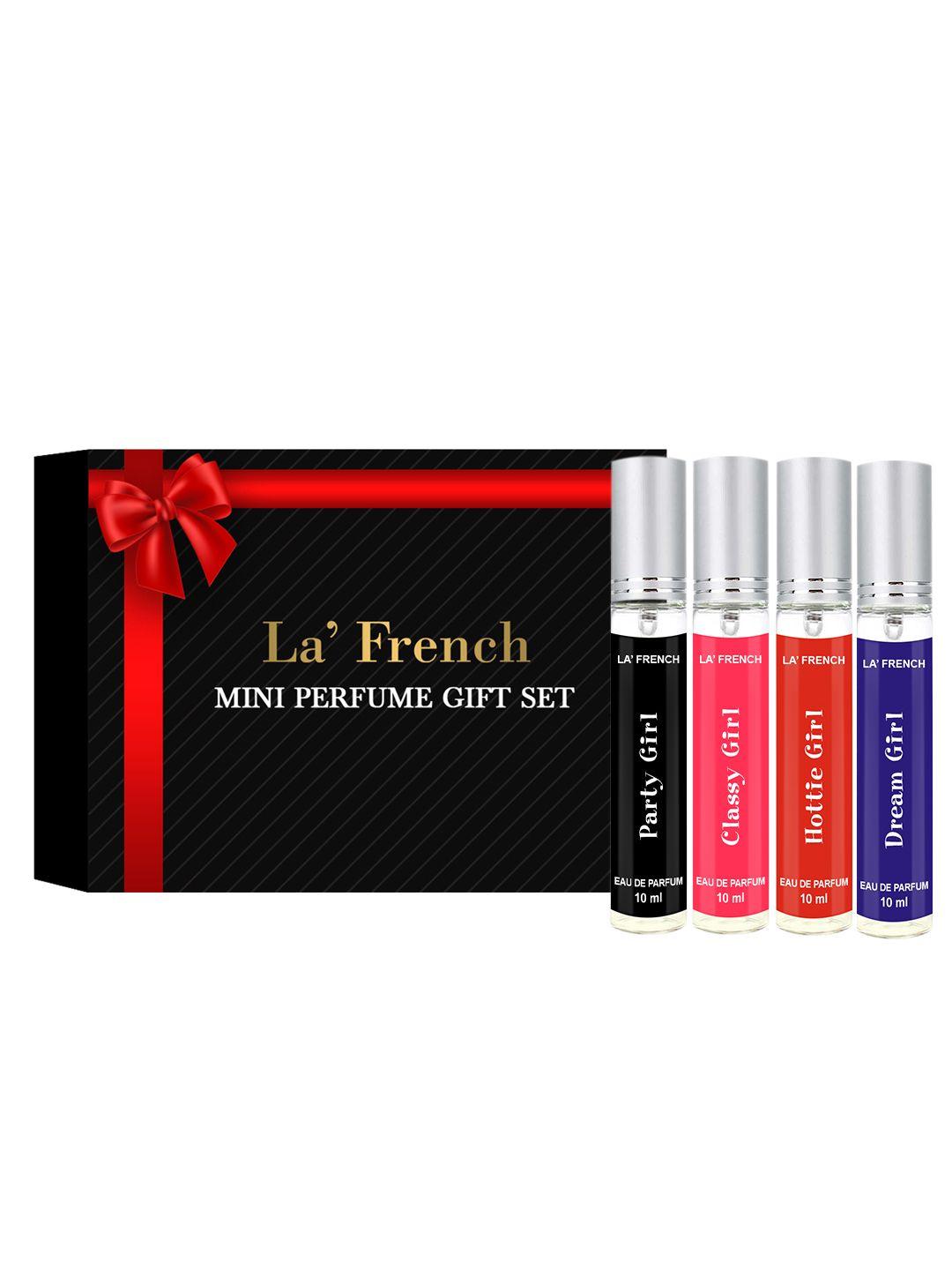 la french mini set of 4 party-dream-classy-hottie eau de perfume - 10m each