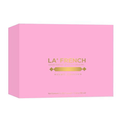 la french mood perfume gift set luxury scent eau de parfum, 4x20ml for him & her