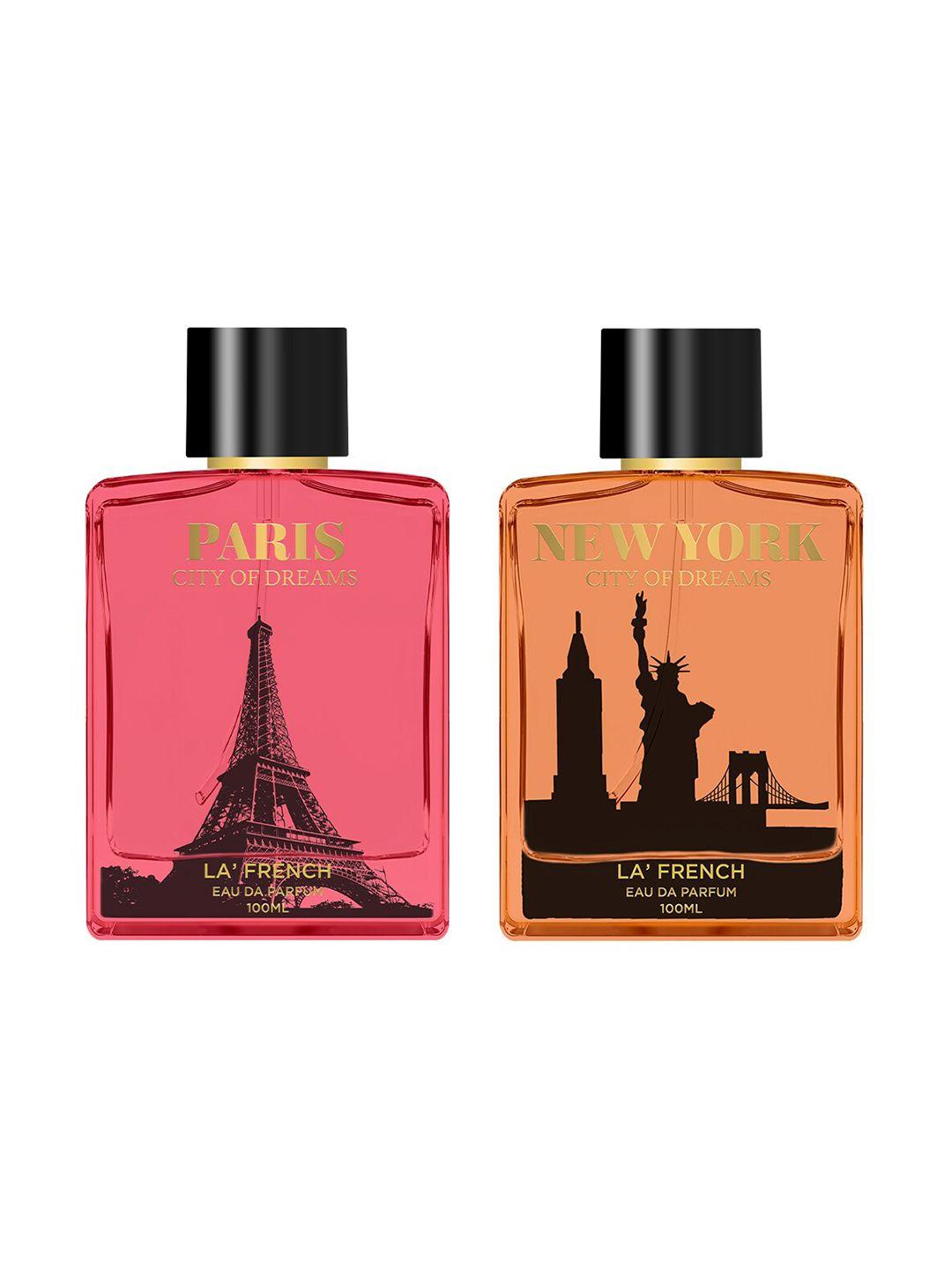 la french paris & new york 2-pcs long lasting eau de parfum - 100ml each