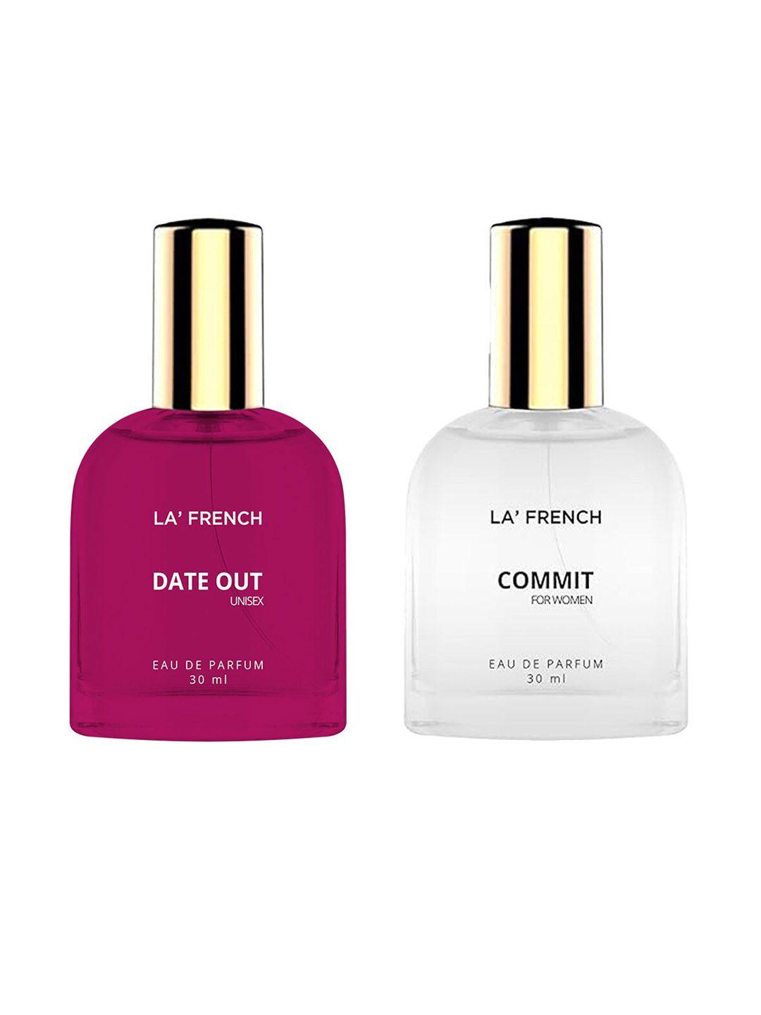 la french set of 2 date out & commit eau de parfum - 30ml each