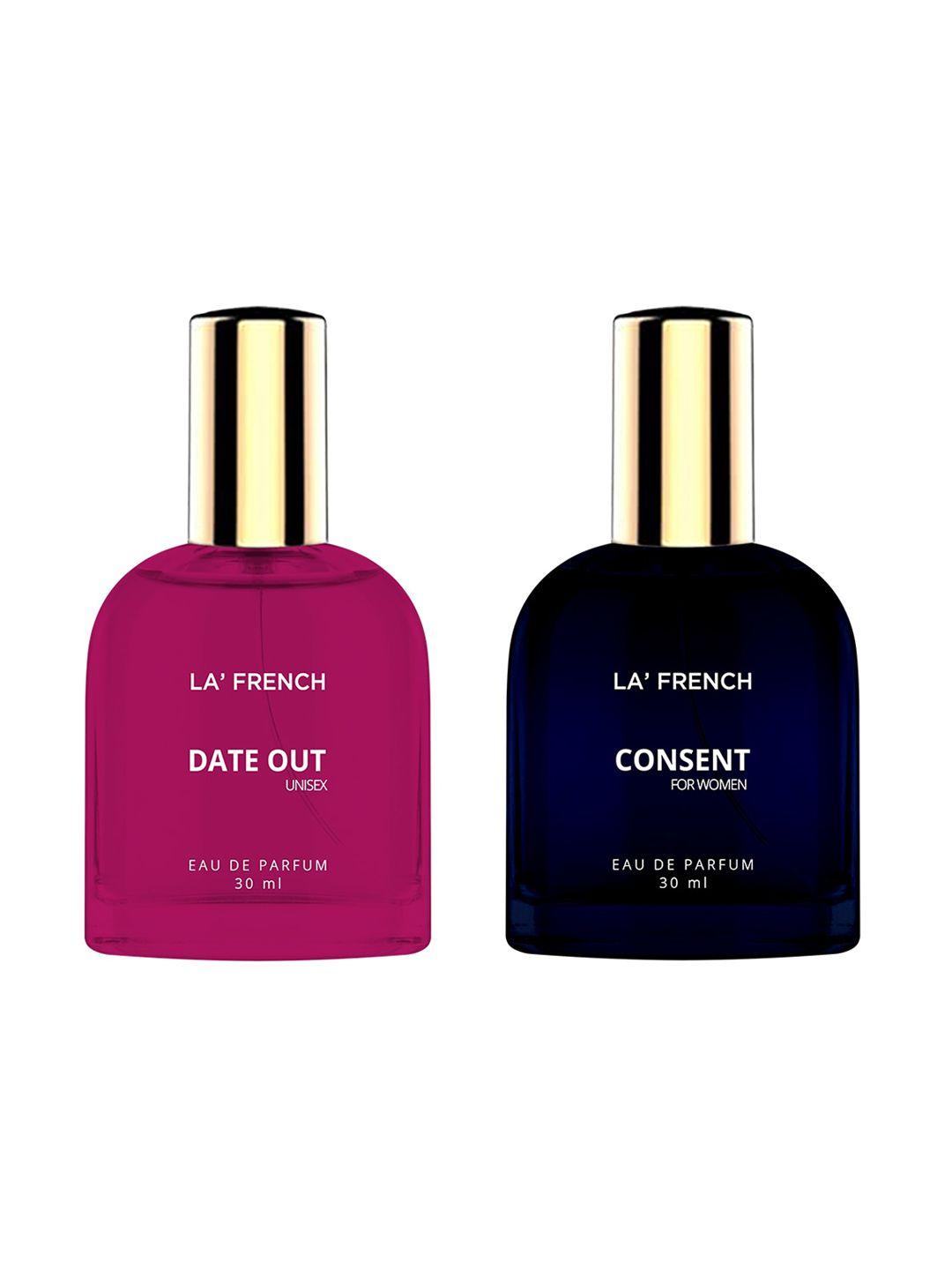 la french set of 2 date out-consent eau de parfum - 30ml each