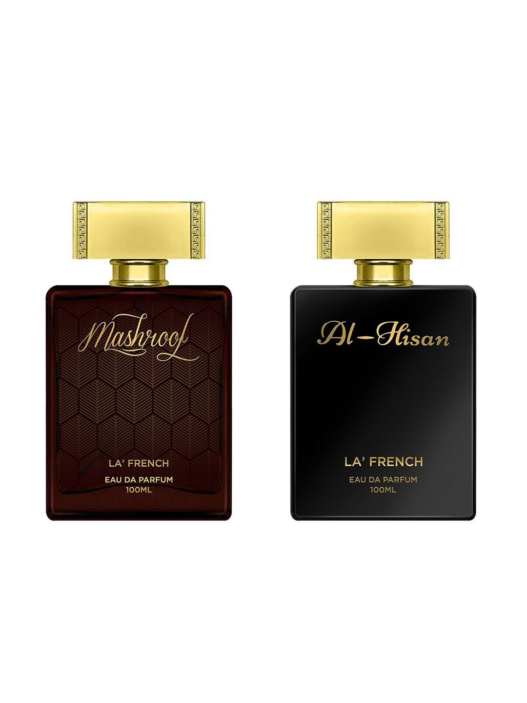 la french set of 2 mashroof & al hisan eau de parfum - 100ml each