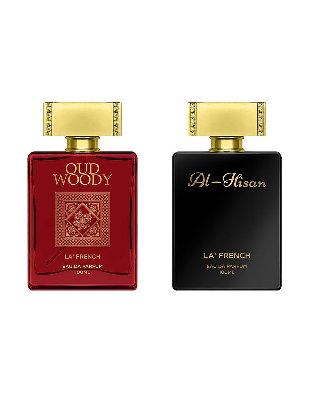 la french set of 2 oud woody & al hisan eau de parfum - 100ml each