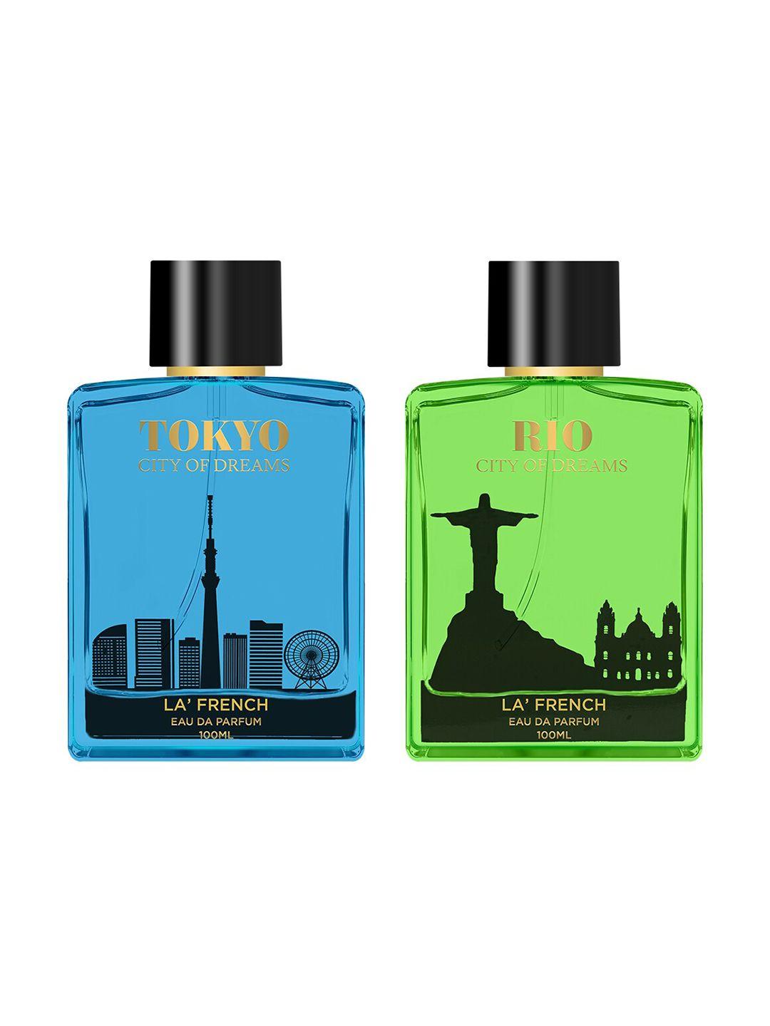 la french tokyo & rio long lasting eau de parfum - 100ml each
