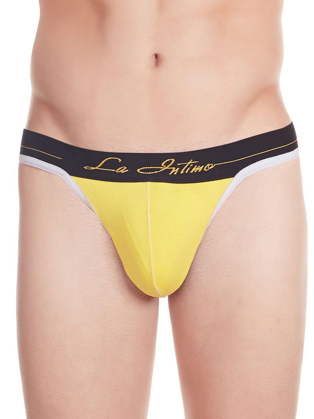 la intimo men yellow thongs lith004yw0