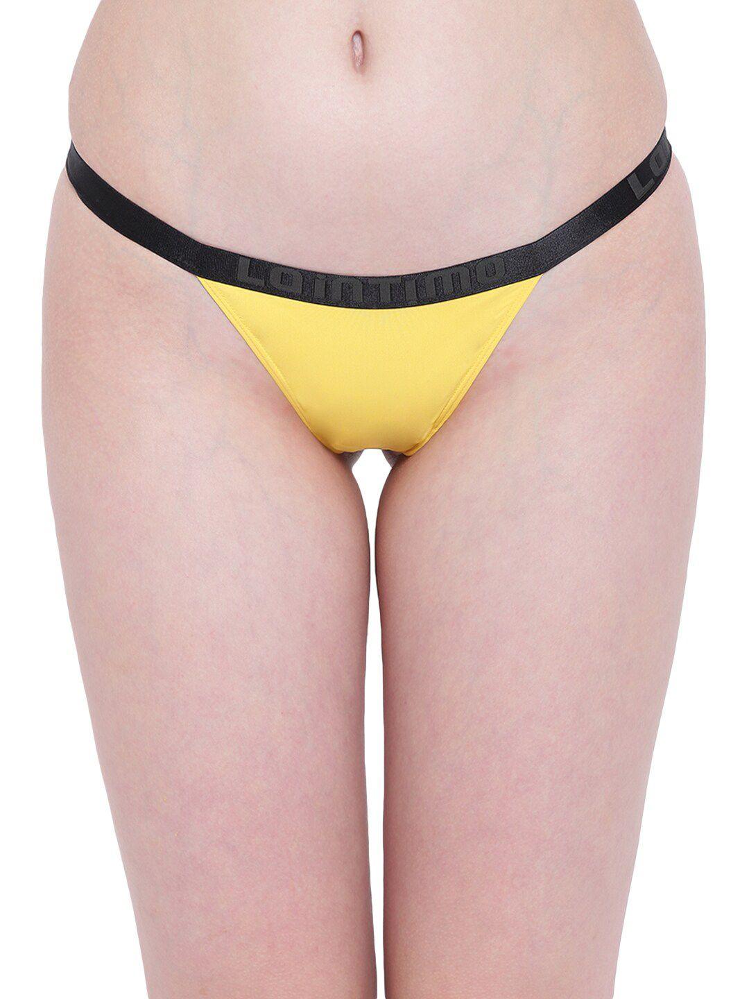 la intimo solid low rise thongs lifpbk01