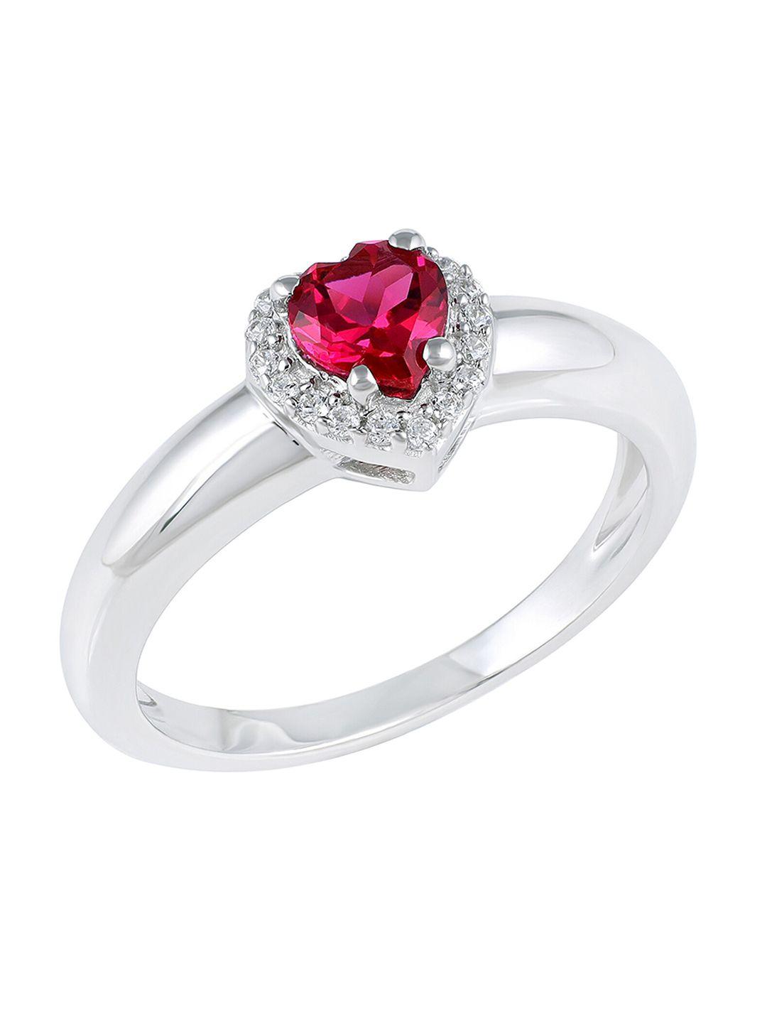 la soula 92.5 sterling silver brazil ruby-studded finger ring