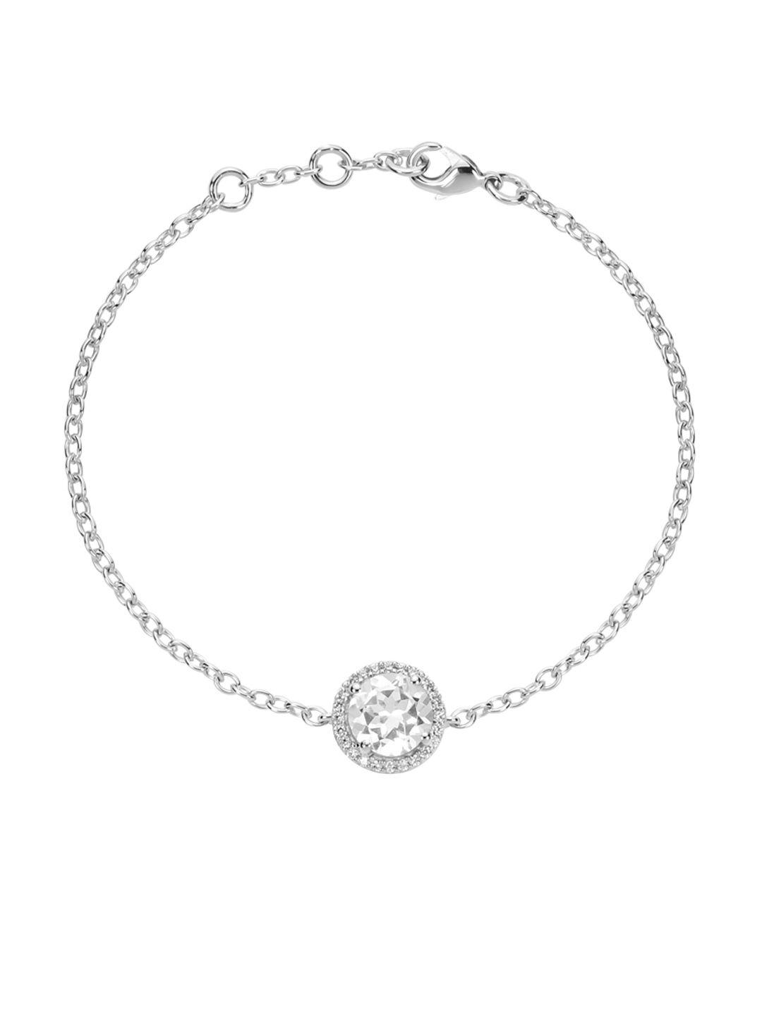 la soula 925 sterling silver sapphire april birthstone bracelet rakhi