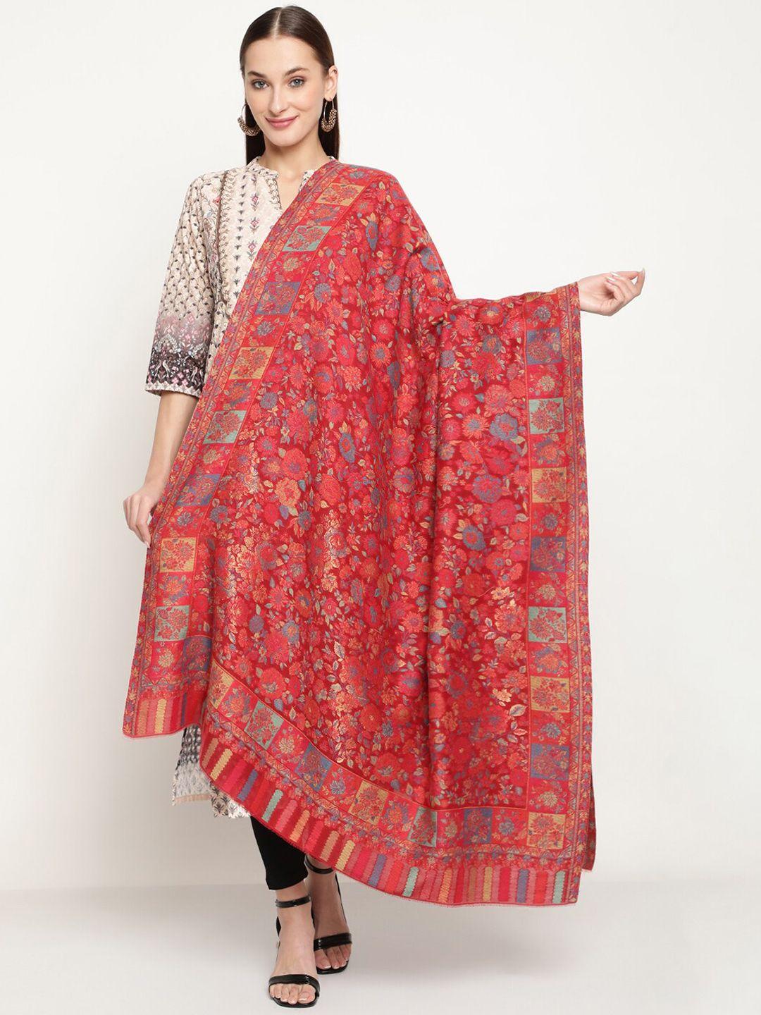 la vastraa women woven-design woolen shawl