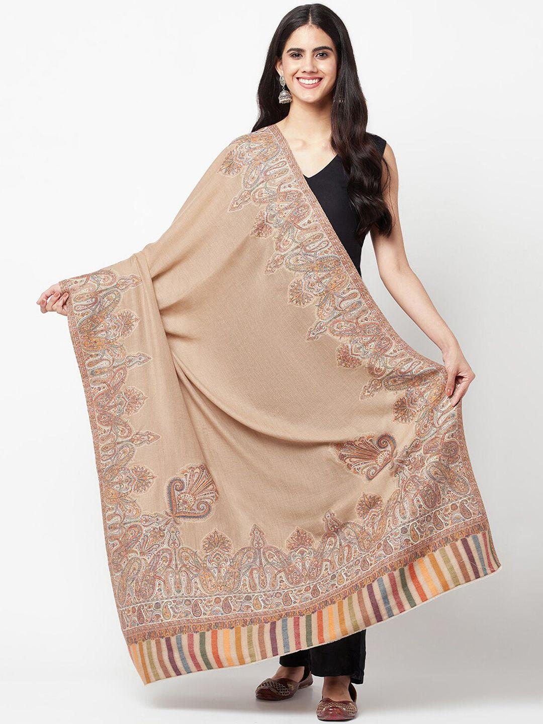 la vastraa woven design pure wool shawl