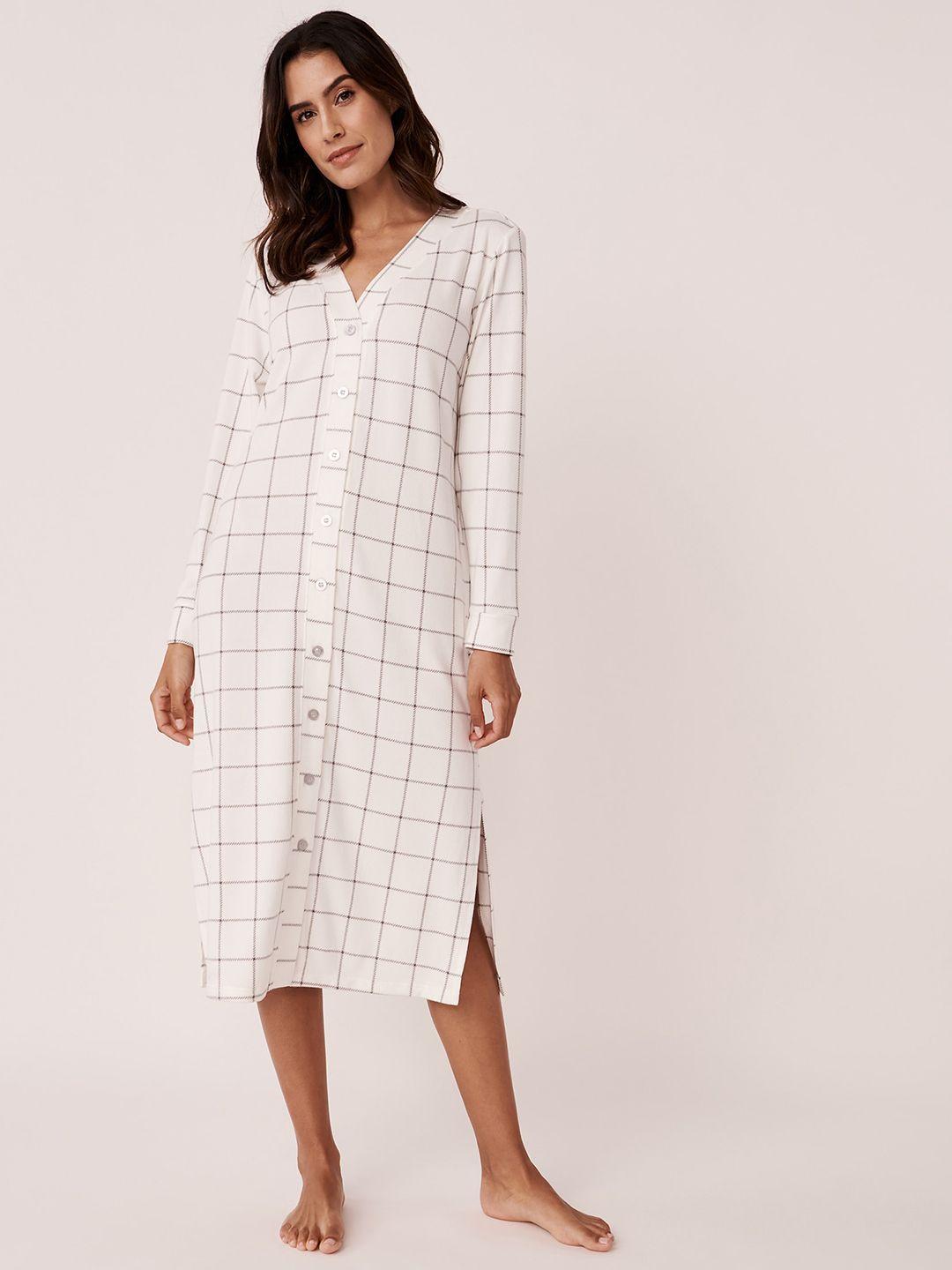 la vie en rose checks nightdress