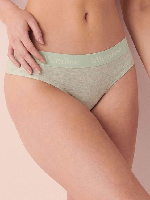 la vie en rose green cotton panty