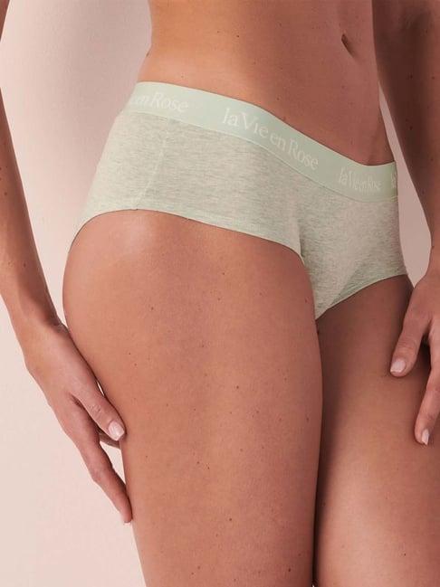 la vie en rose green cotton panty