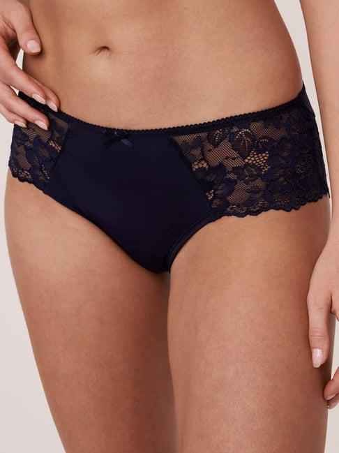 la vie en rose navy lace work panty