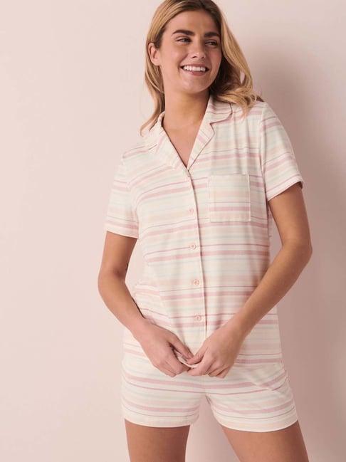 la vie en rose off-white striped shirt