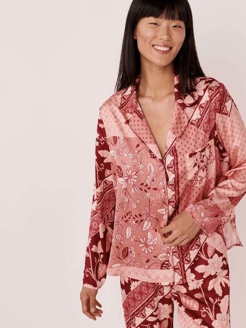 la vie en rose pink floral print shirt