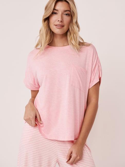 la vie en rose pink plain t-shirt