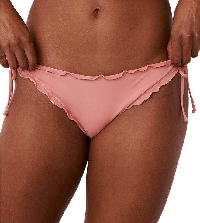 la vie en rose solid brazilian bikini bottom