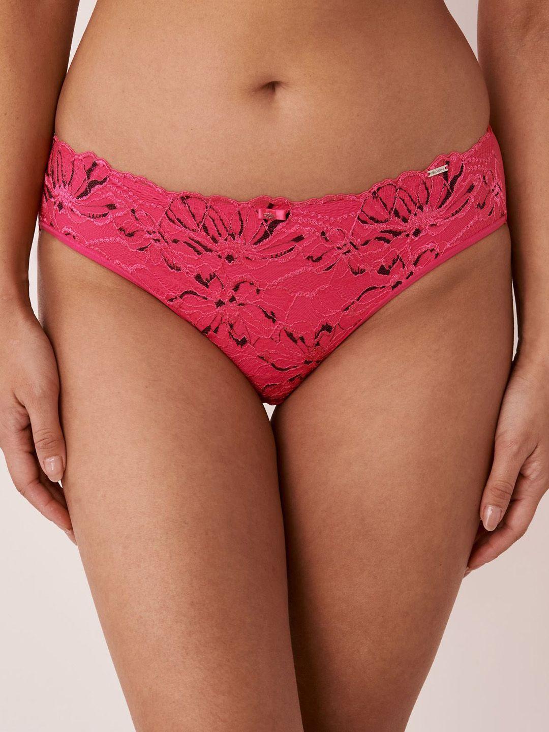 la vie en rose women mid-rise printed bikini briefs