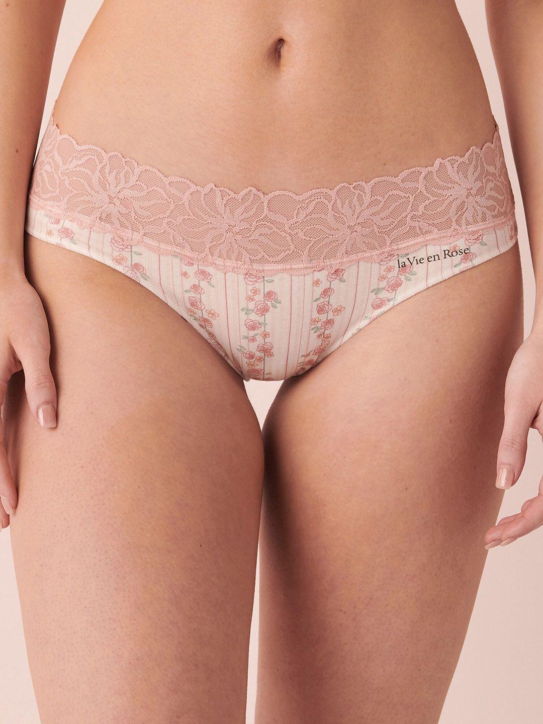 la vie en rose women printed bikini briefs 20100286-p60209