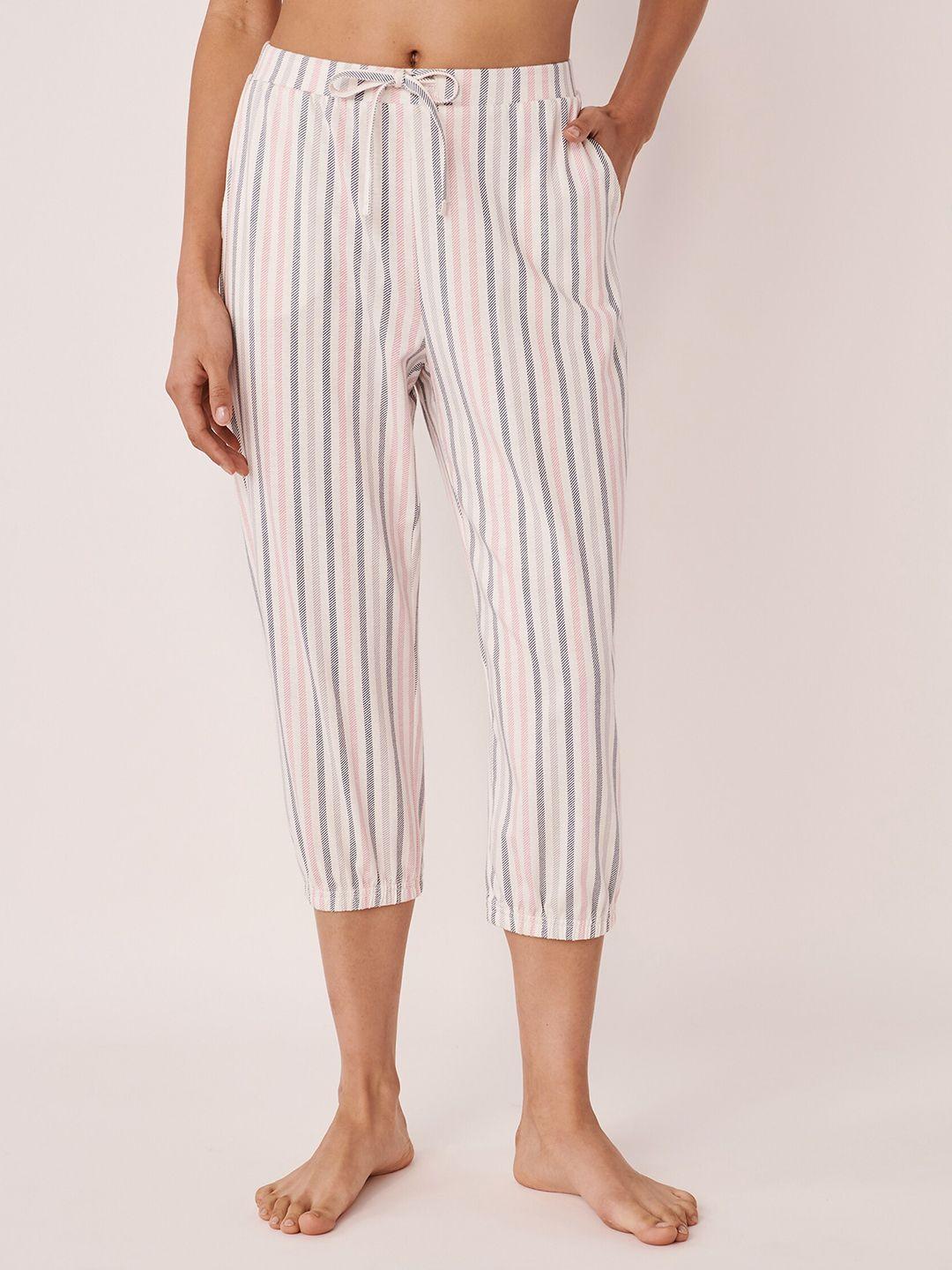 la vie en rose women striped capris