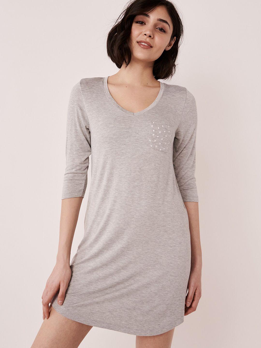 la vie en women rose grey nightdress