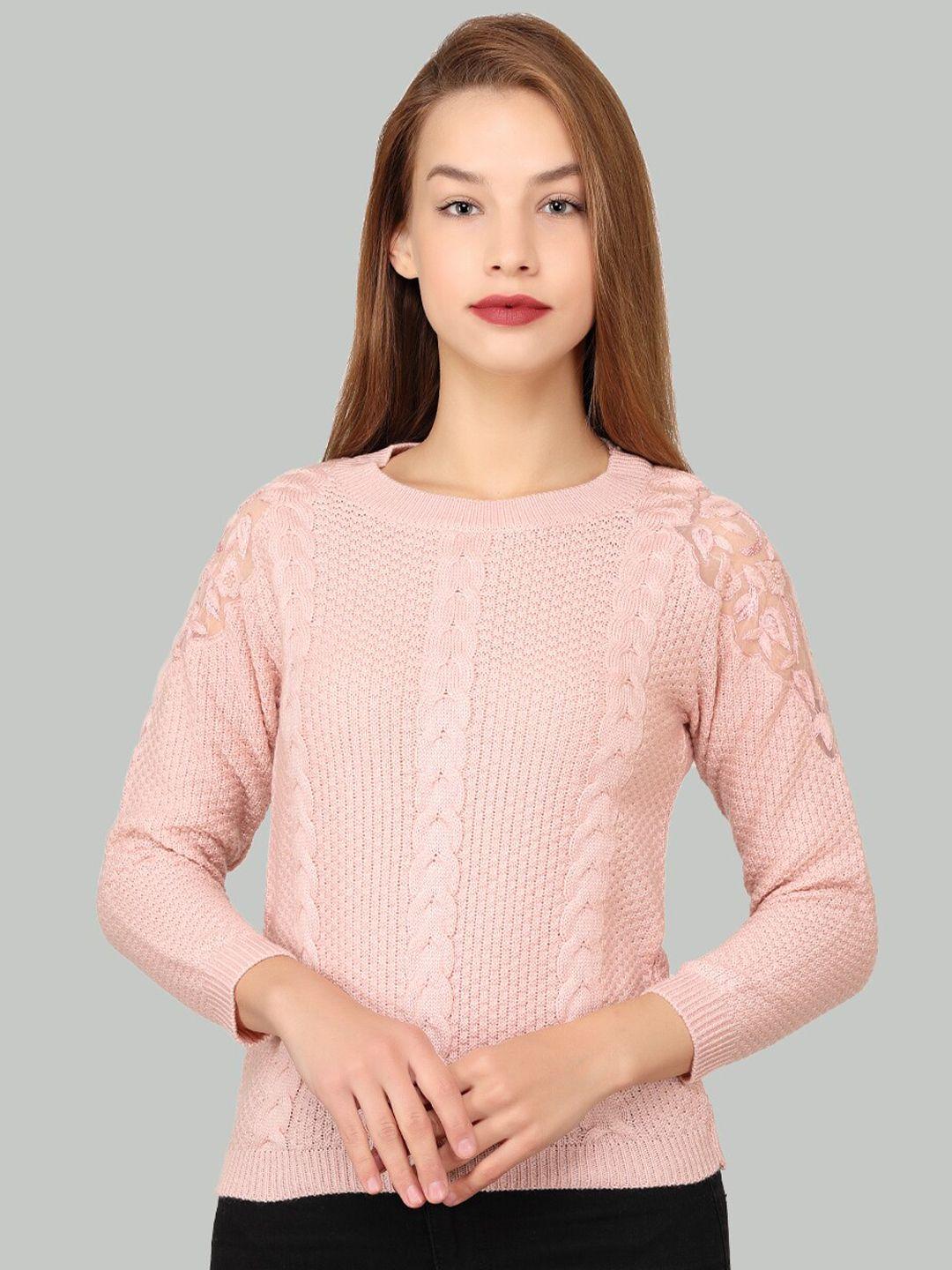 la-vita self design woollen pullover sweater