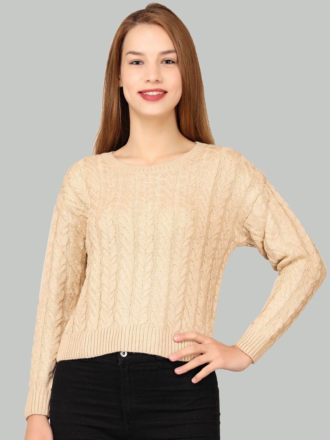 la-vita self design woollen pullover sweater