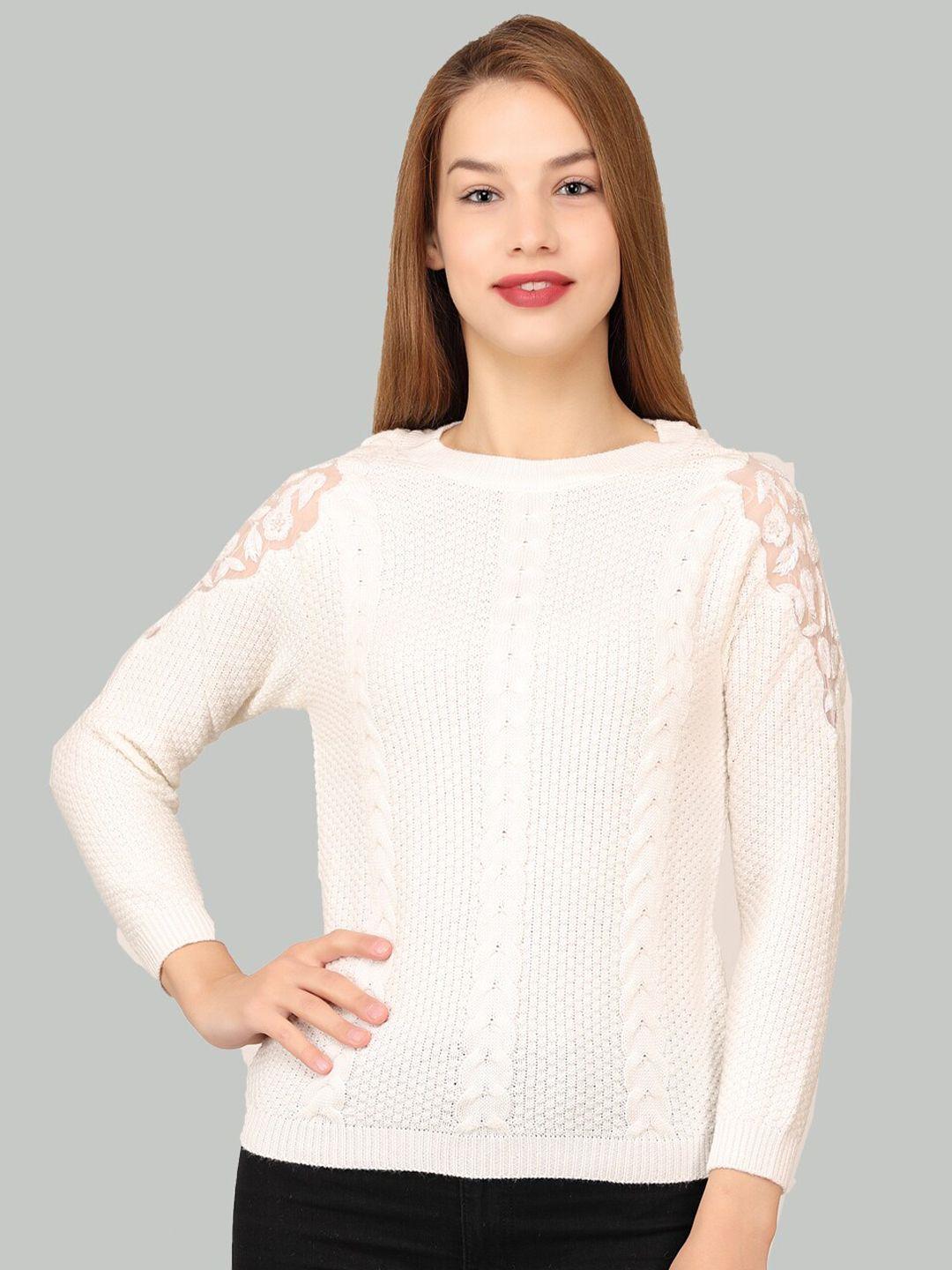 la-vita self design woollen pullover sweaters