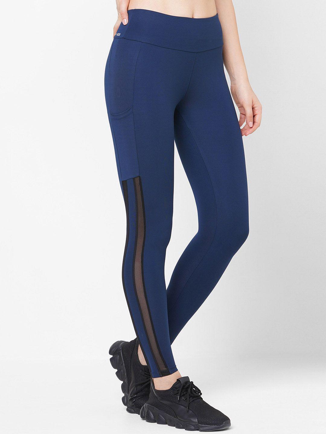 laasa sports women dry-fit high-rise sports tights