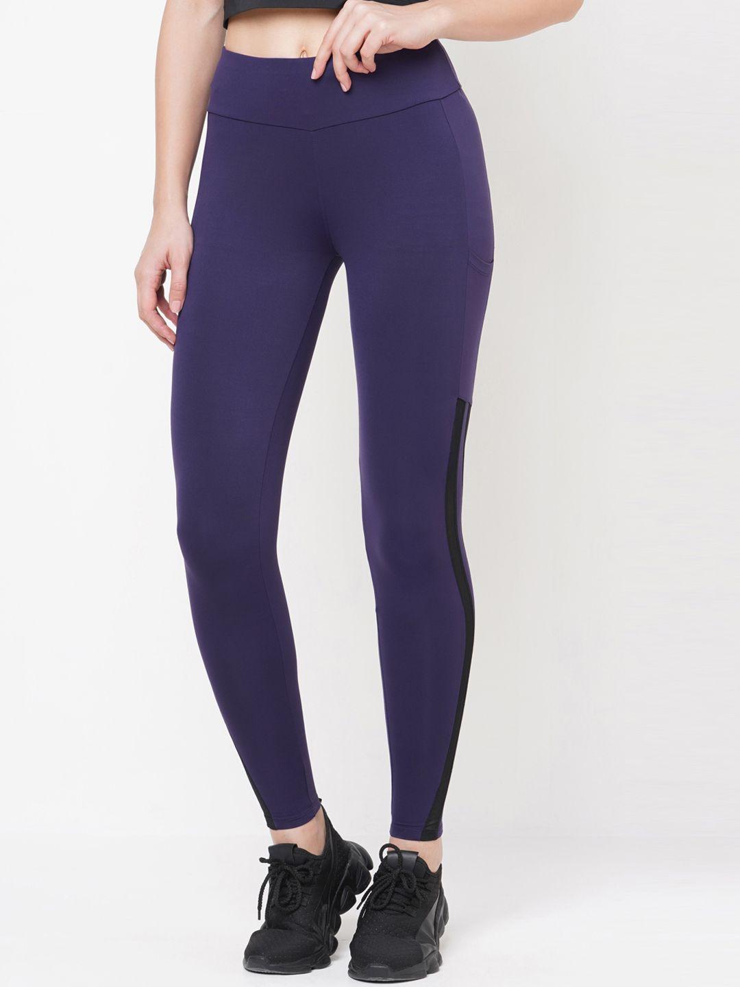 laasa sports women dry-fit high-rise sports tights