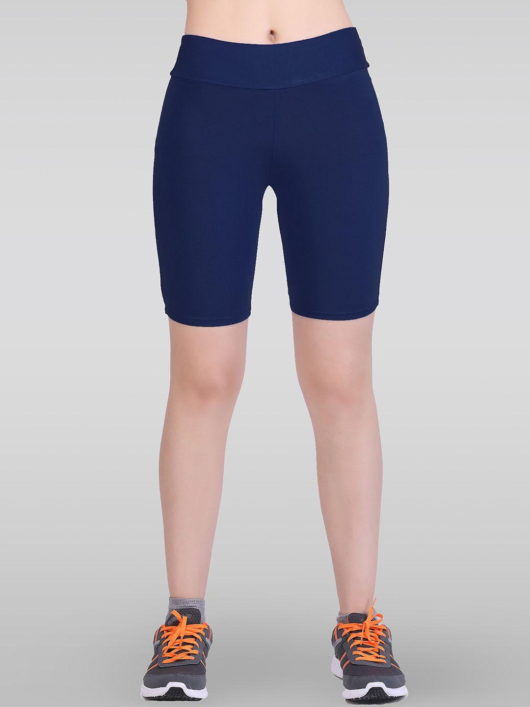laasa sports women skinny fit cotton yoga shorts