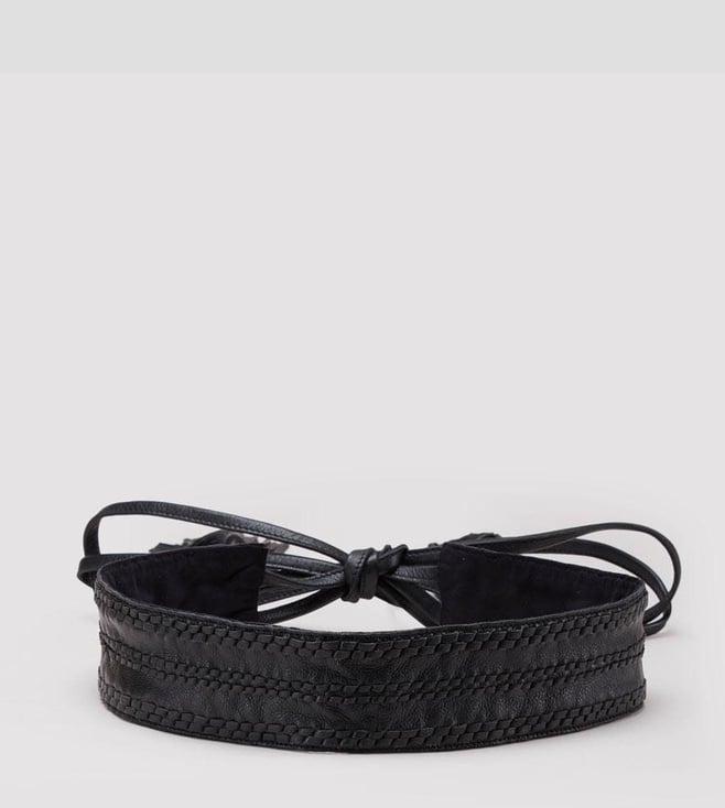 label ritu kumar black tie-up belt