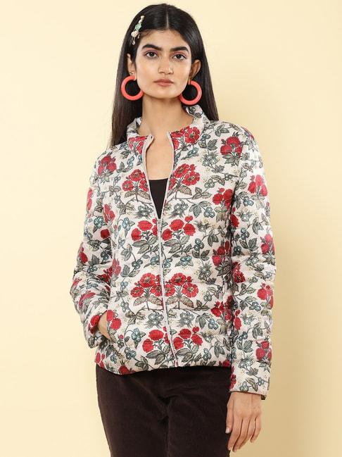 label ritu kumar multicolor floral print jacket
