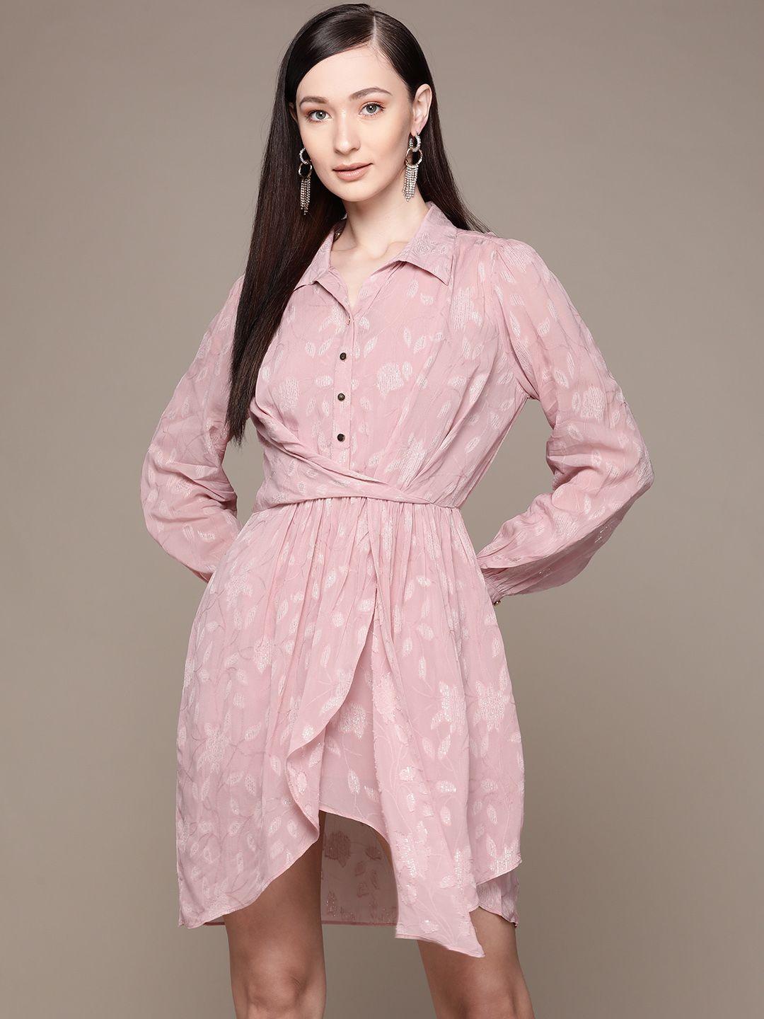 label ritu kumar pink dress with camisole