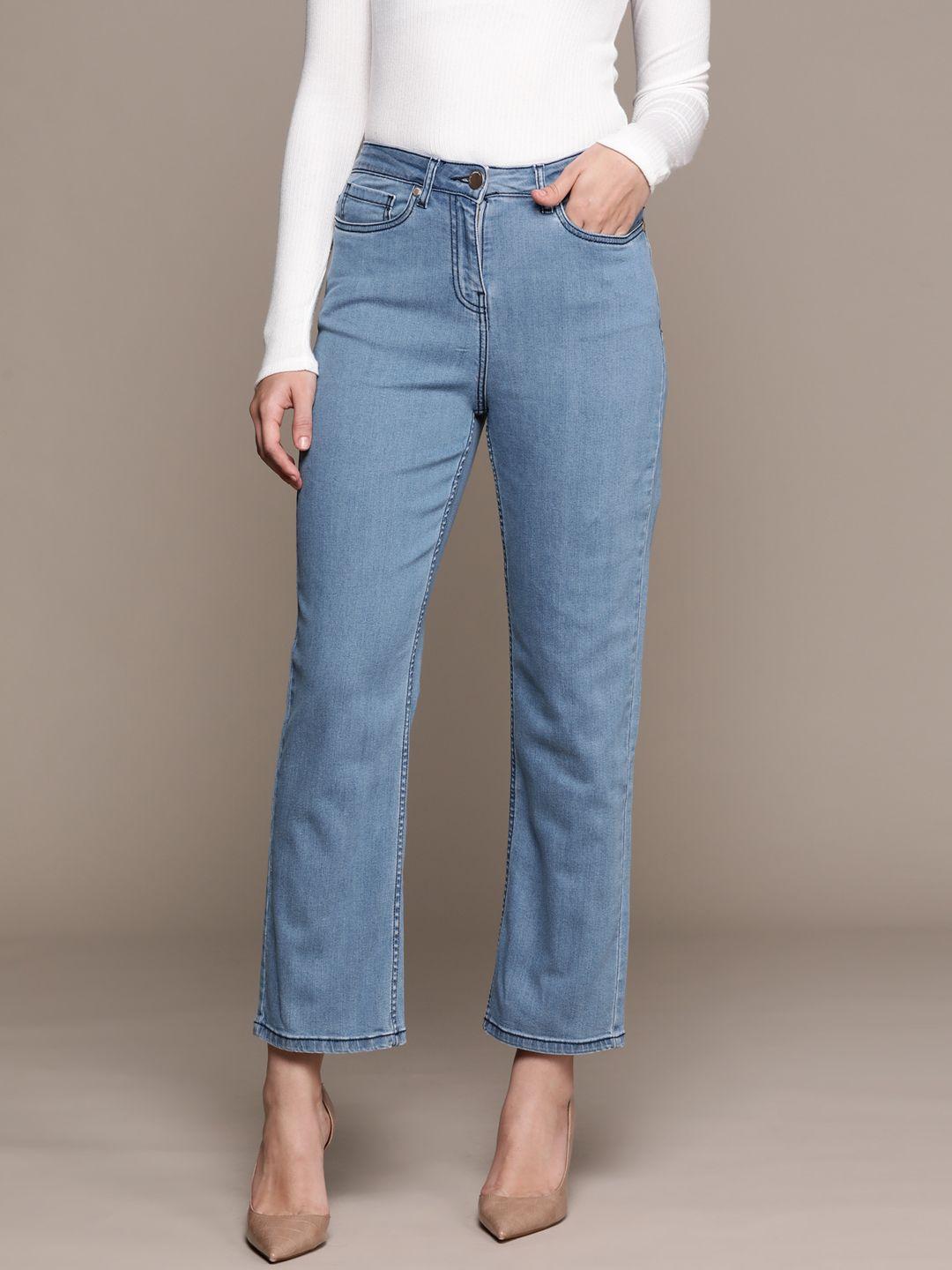 label ritu kumar women jean straight fit jeans