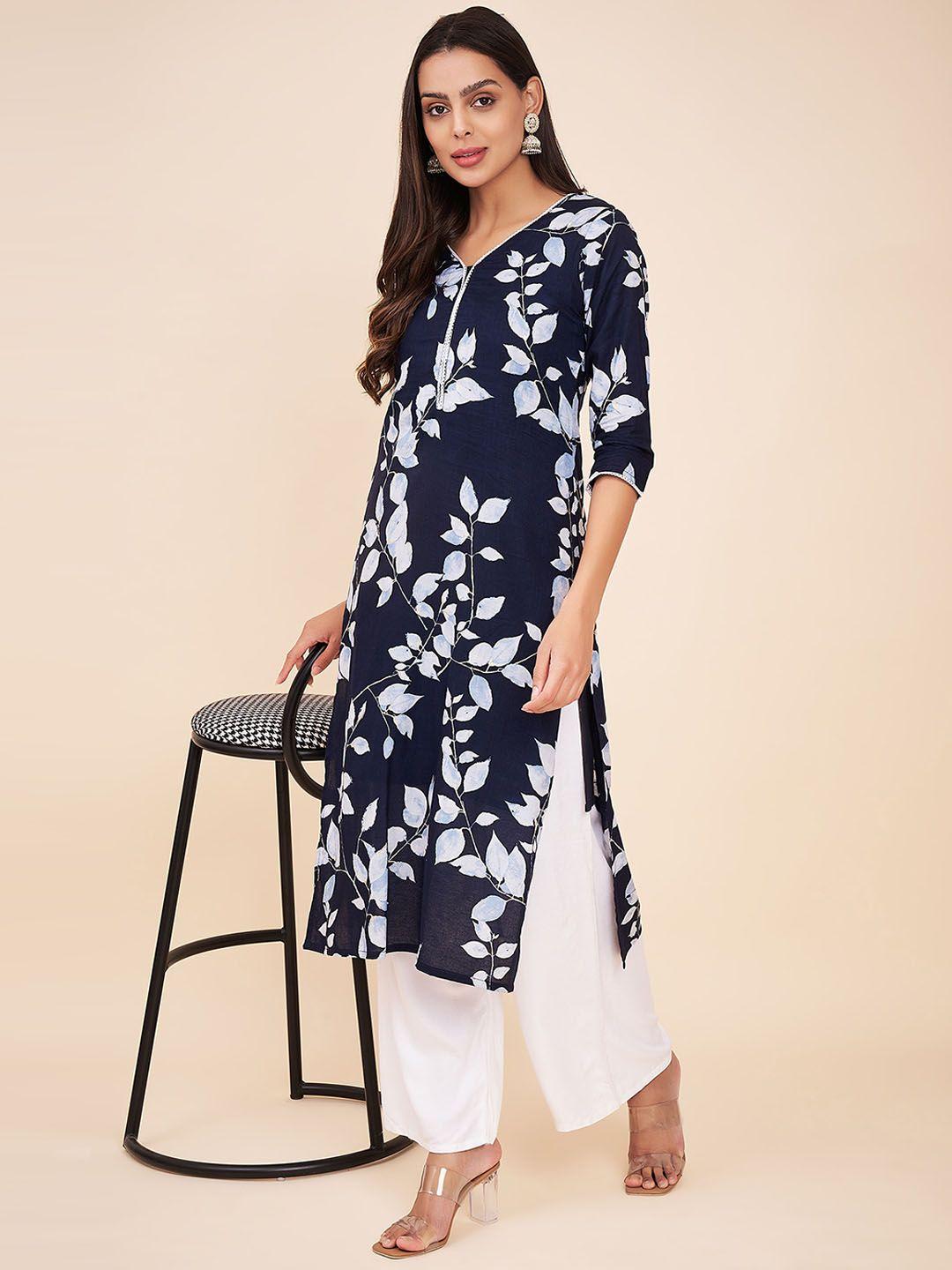 label khoj women printed kurta