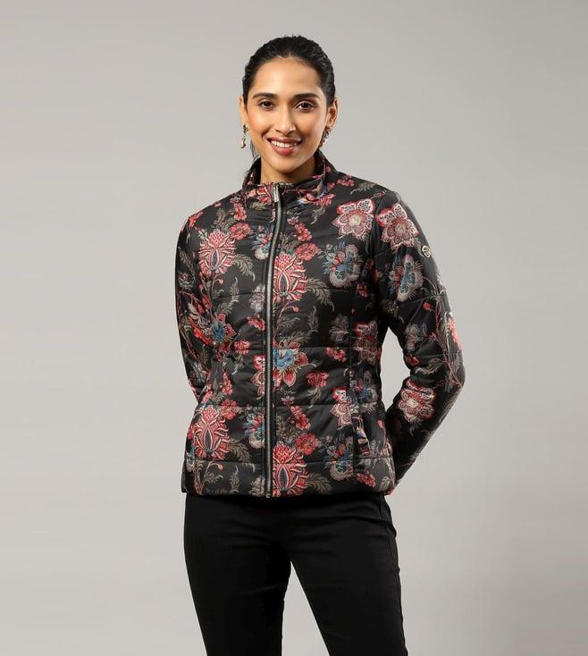 label ritu kumar black floral jacket