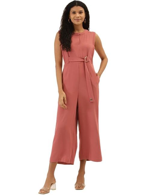 label ritu kumar blush pink sleeveless jumpsuit