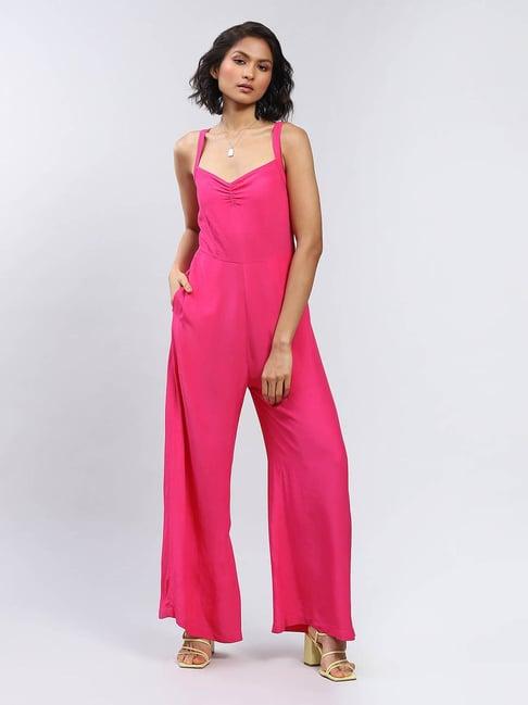 label ritu kumar fuchsia jumpsuit