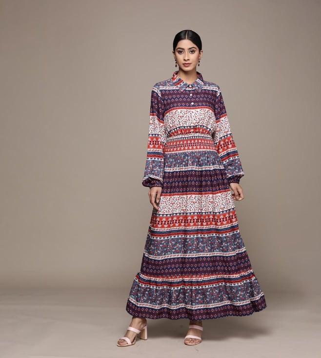 label ritu kumar multi geometric long dress