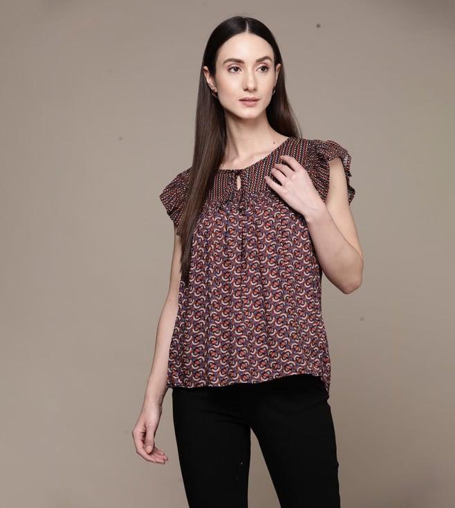 label ritu kumar multi solid top