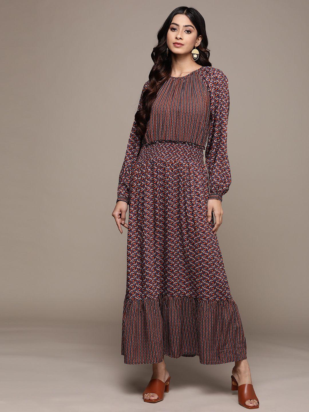 label ritu kumar multicoloured maxi dress