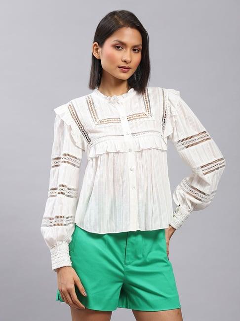 label ritu kumar off white top