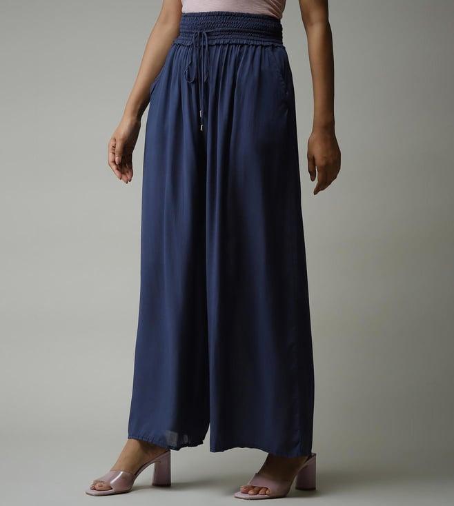 label ritu kumar solid wide leg pants