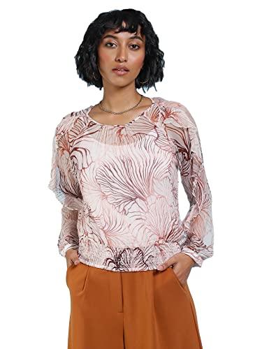 label ritu kumar women's fitted top stpvch01n29364870-ecru-l