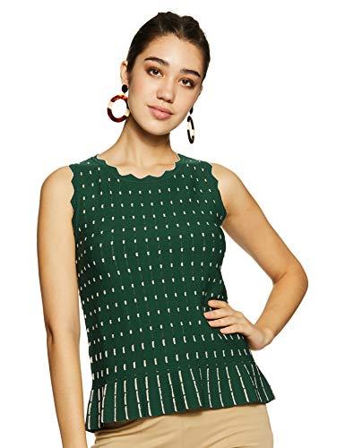 label ritu kumar women's top (emerald green, large)